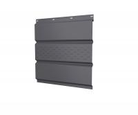Софит металлический центральная перфорация 0,5 Satin с пленкой RAL 7004 сигнальный серый