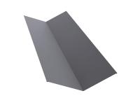 Планка ендовы верхней 145х145 0,7 PE с пленкой RAL 7004 сигнальный серый (3м)