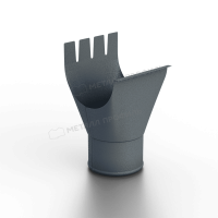 Воронка выпускная D125/100 Foramina Freeze (FRZ_D-01-Grey\Grey-0.6)