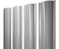 Штакетник Круглый 0,45 PE RAL 9006 бело-алюминиевый