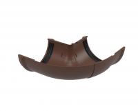 Угол желоба регулируемый ТЕХНОНИКОЛЬ ПВХ ПВХ 125/82, 90°-150°, темно-коричневый