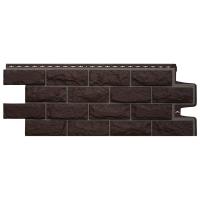 Фасадная панель Grand Line Колотый камень Премиум шоколадная (шов RAL 7006)