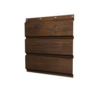 Софит металлический полная перфорация 0,45 Print Elite с пленкой Chestnut Wood