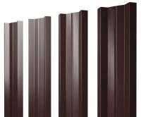 Штакетник М-образный А 0,5 GreenCoat Pural BT RR 887 шоколадно-коричневый (RAL 8017 шоколад)