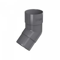 Колено трубы ТЕХНОНИКОЛЬ ПВХ ПВХ, 108°, серый