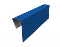 Планка приемная оконная фибросайдинга 0,5 Satin с пленкой RAL 5005 сигнальный синий (2м)