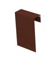 Соединительный профиль фибросайдинга 0,5 Satin с пленкой RAL 8017 шоколад (2м)