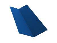 Планка ендовы верхней 145х145 0,7 PE с пленкой RAL 5005 сигнальный синий (3м)