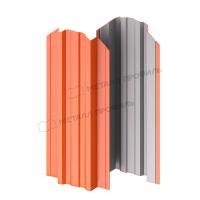 Штакетник металлический МП TRAPEZE-O 16,5х118 NormanMP (ПЭ-01-2004-0.5)