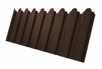 Профнастил С20А фигурный 0,45 Drap RAL 8017 шоколад