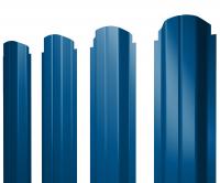 Штакетник П-образный А фигурный 0,5 Satin RAL 5005 сигнальный синий