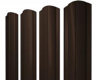 Штакетник Круглый фигурный 0,5 PurPro Matt 275 RAL 8017 шоколад
