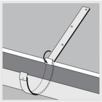 Кронштейн жёлоба ТехноНИКОЛЬ 125/90 металл серый