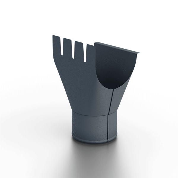 Воронка выпускная D125/100 Foramina Freeze (FRZ_D-01-Grey\Grey-0.6)