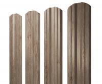 Штакетник Twin фигурный 0,45 Print Elite White Wood TwinColor