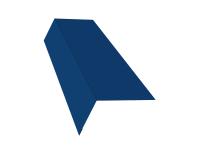 Планка карнизная широкая 100х85 0,45 PE с пленкой RAL 5005 сигнальный синий (2,5м)