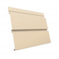 Металлический софит Квадро брус без перфорации 0,45 PE с пленкой RAL 1015 светлая слоновая кость