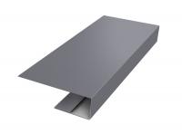 J-Профиль 18мм 0,45 PE с пленкой RAL 7004 сигнальный серый (2,5м)