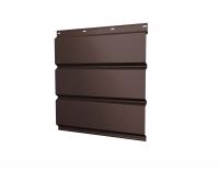 Софит металлический без перфорации 0,45 PE-Double с пленкой RAL 8017 шоколад