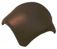 Вальмовая черепица с 3 зажимами Braas темно-коричневый