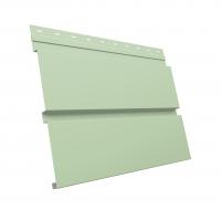 Металлический софит Квадро брус без перфорации 0,45 PE с пленкой RAL 6019 бело-зеленый