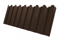 Профнастил С20В фигурный 0,45 Drap RAL 8017 шоколад