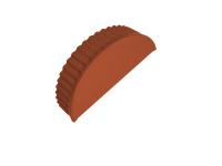 Заглушка торцевая 0,45 PE RAL 8004 терракота