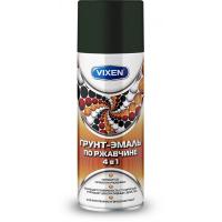 Грунт-эмаль по ржавчине VIXEN 4в1 зеленый мох (RAL 6005) аэрозоль 520мл (VX-516005)