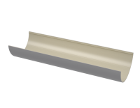 Желоб водосточный ТЕХНОНИКОЛЬ ПВХ ПВХ, 3 м, серый, глянец