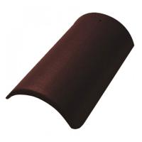 Коньковая черепица с зажимом Braas коричневый