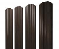 Штакетник Twin фигурный 0,45 Print Elite Coffee Wood TwinColor