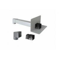 ПВХ воронка парапетная 100х100 длиной 650мм с отводом и листоуловителем