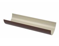 Желоб водосточный ТЕХНОНИКОЛЬ ПВХ ПВХ 125/82, 1,5 м, темно-коричневый, глянец