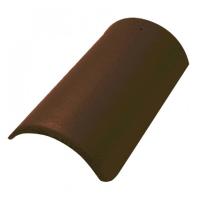 Коньковая черепица с зажимом Braas темно-коричневый