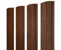 Штакетник Полукруглый Slim 0,45 Print Premium Golden Wood Fresh