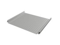 Кликфальц Pro Gofr Grand Line 0,5 Satin с пленкой на замках RAL 9006 бело-алюминиевый