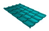 Металлочерепица камея 0,45 PE RAL 5021 водная синь