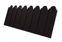 Профнастил С10A фигурный 0,5 PurPro Matt 275 RAL 9005 черный