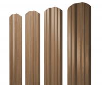 Штакетник Twin фигурный 0,45 Print Elite Honey Wood TwinColor