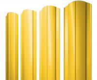 Штакетник Круглый фигурный 0,45 PE RAL 1018 цинково-желтый