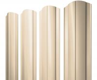 Штакетник Круглый фигурный 0,45 PE RAL RAL 1015 светлая слоновая кость