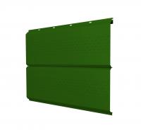 Софит ЭкоБрус new c перфорацией 0,45 PE RAL 6002 лиственно-зеленый