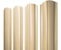 Штакетник Круглый фигурный 0,45 PE RAL 1014 слоновая кость