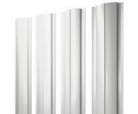 Штакетник Полукруглый Slim 0,5 Satin RAL 9003 сигнальный белый