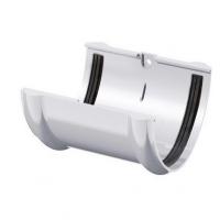 Соединитель желоба ТЕХНОНИКОЛЬ ПВХ 125/82, белый