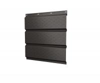 Софит металлический полная перфорация 0,5 Rooftop Бархат с пленкой RR 32 темно-коричневый