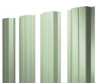 Штакетник П-образный А 0,45 PE RAL 6019 бело-зеленый