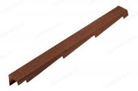 Планка фронтонная левая AeroDek Quadro кирпичный