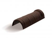 Конек полукруглый одинарный Mtile коричневый