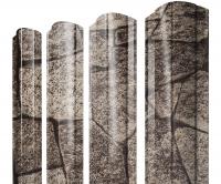 Штакетник Круглый фигурный 0,45 Print Elite King Stone TwinColor